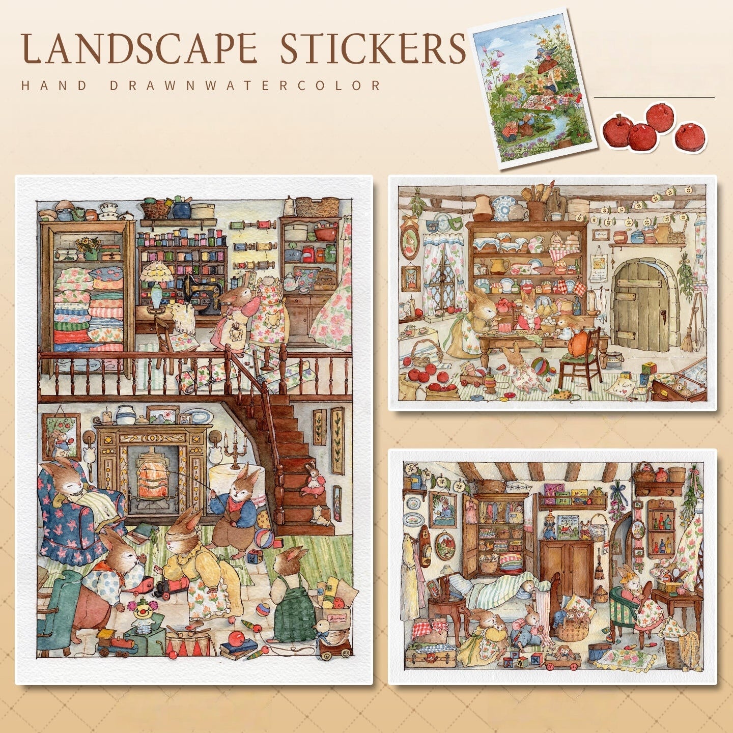 Fairy tale-DIY 3D Miniature Scene Sticker