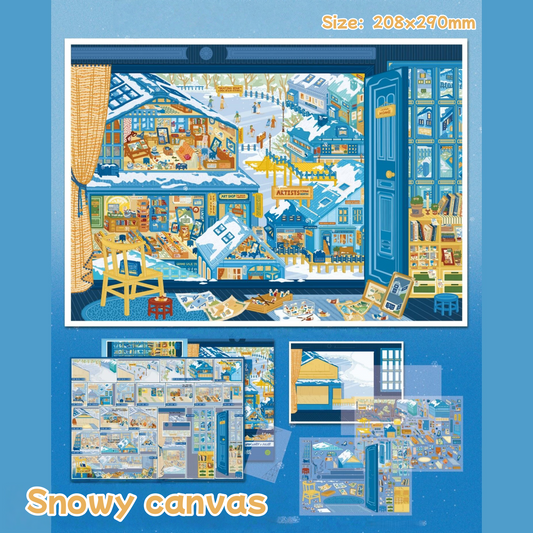 Snow Magic-DIY 3D Miniature Scene Sticker