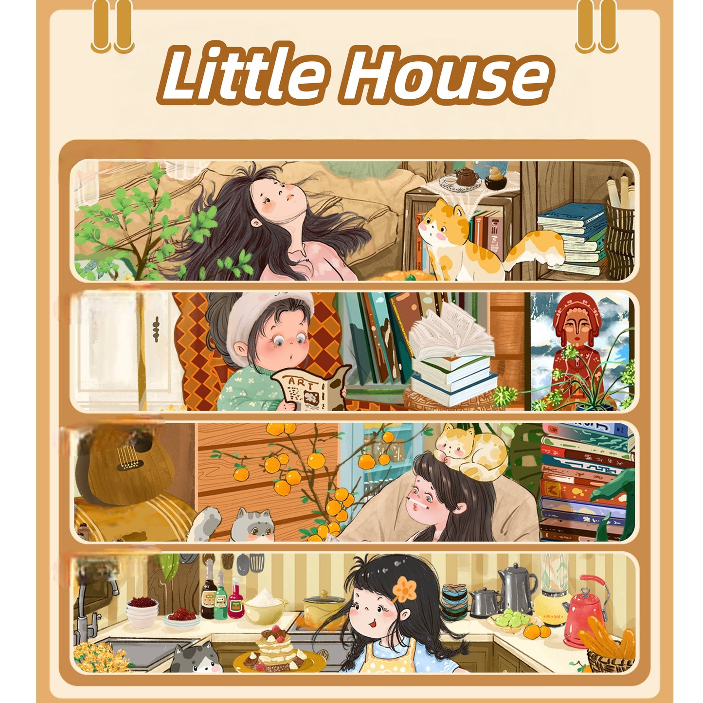 Little House-3D Miniature Scenes Sticker