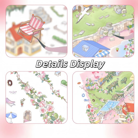 Coast of Rose-DIY 3D Miniature Scene Sticker