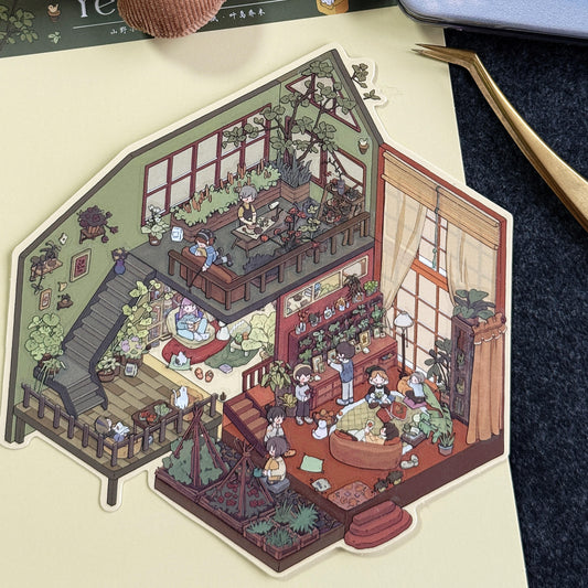 Mountain Isle-DIY 3D Miniature Scene Sticker