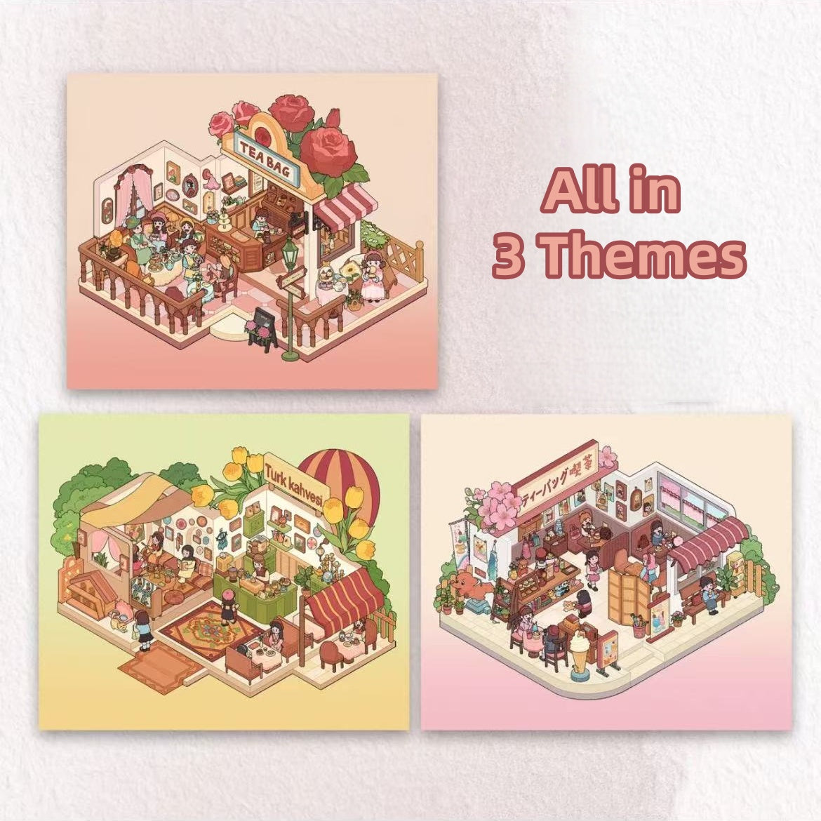 Chatter of Flowers-DIY 3D Miniature Scenes Stickers