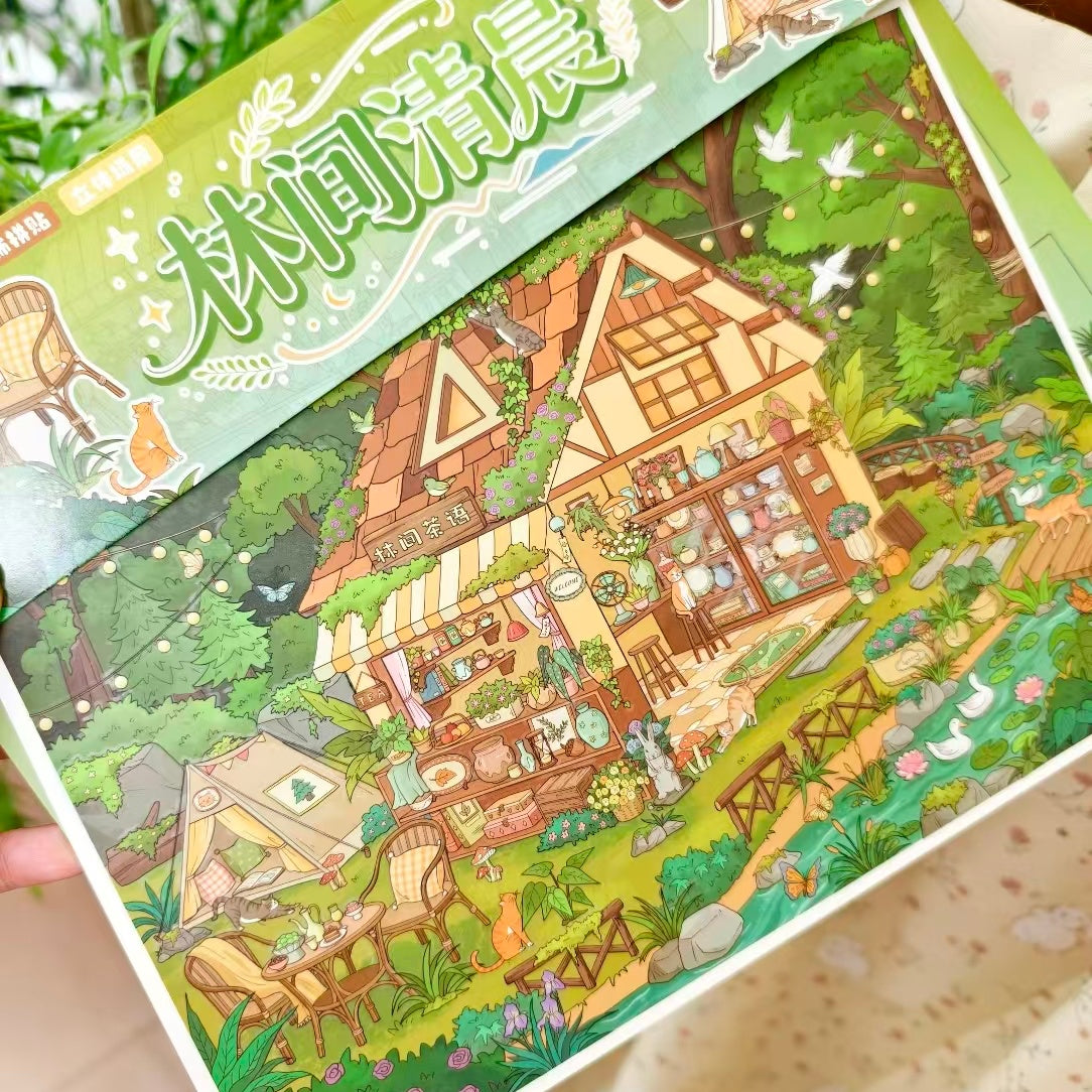 Hours of Serenity-DIY 3D Miniature Sticker Scene
