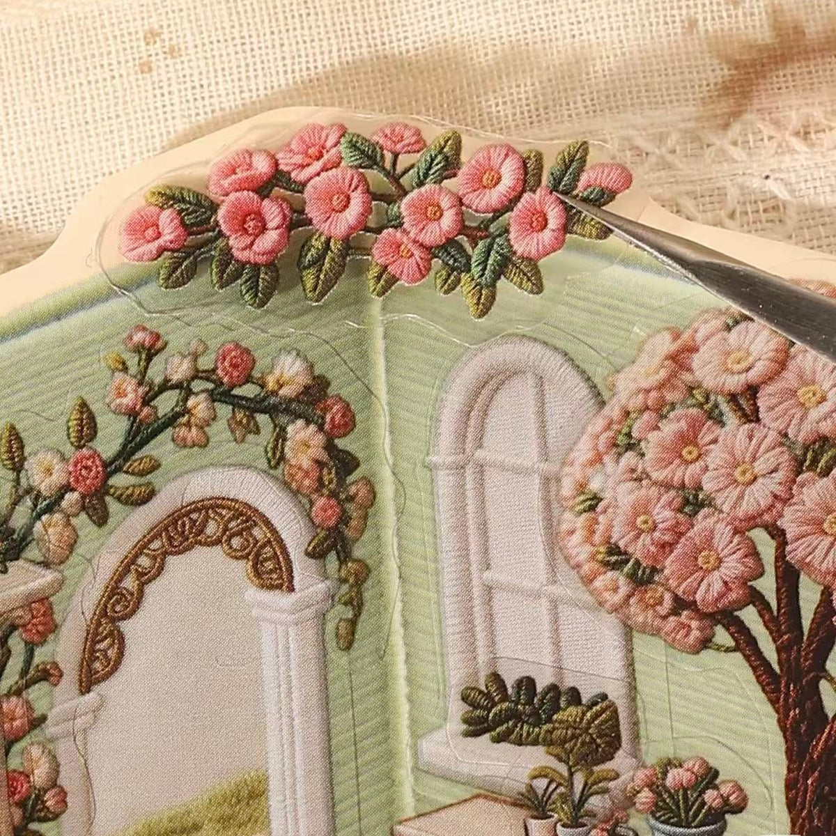 Embroidery Series-DIY 3D Miniature Sticker Scene