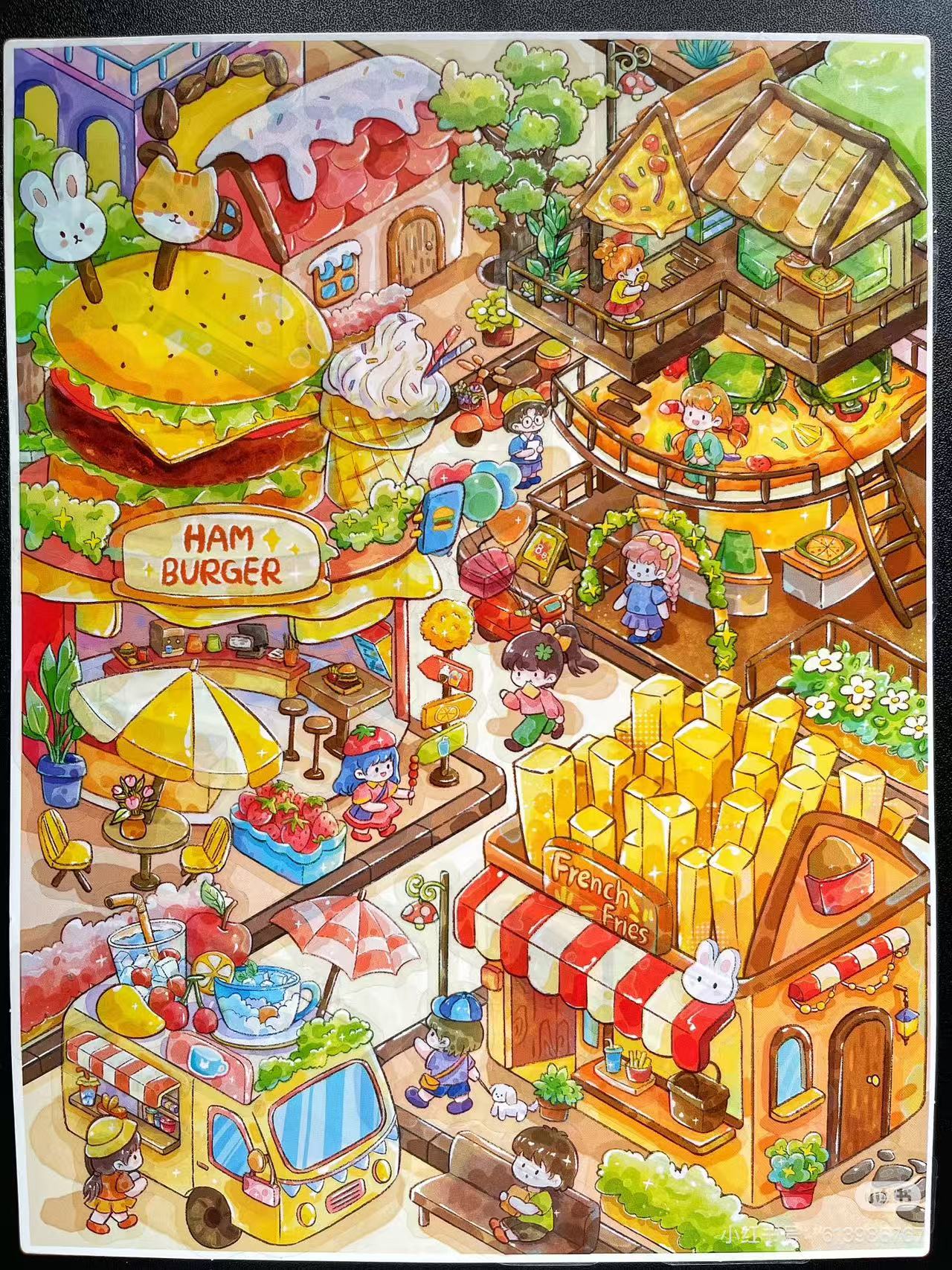 Taste Town-DIY 3D Miniature Scene Sticker