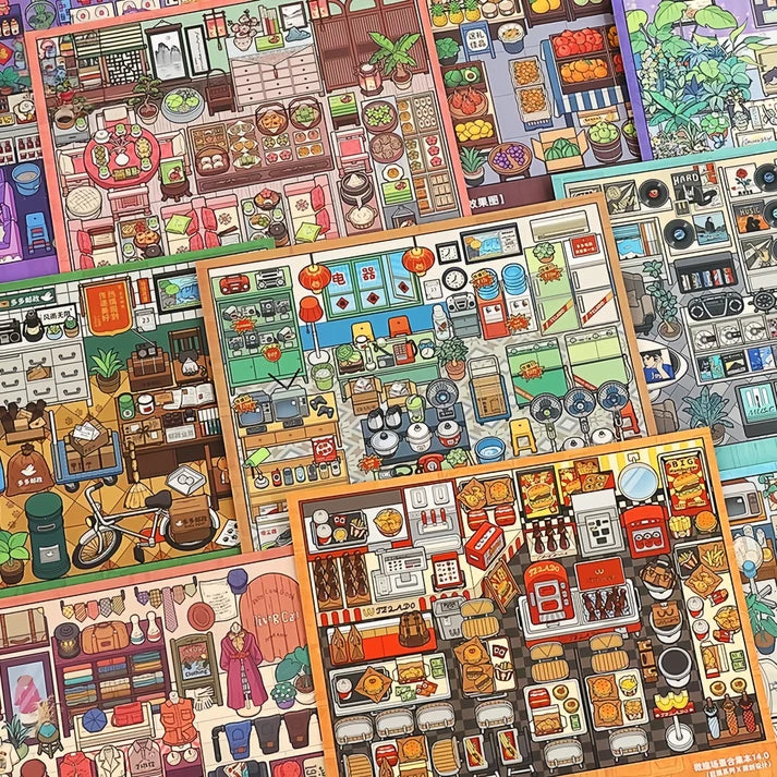 Shop Curator for a Day-DIY 3D Miniature Scene Sticker