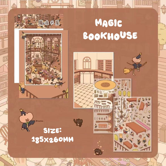 Magic Book House-DIY 3D Miniature Sticker Scene