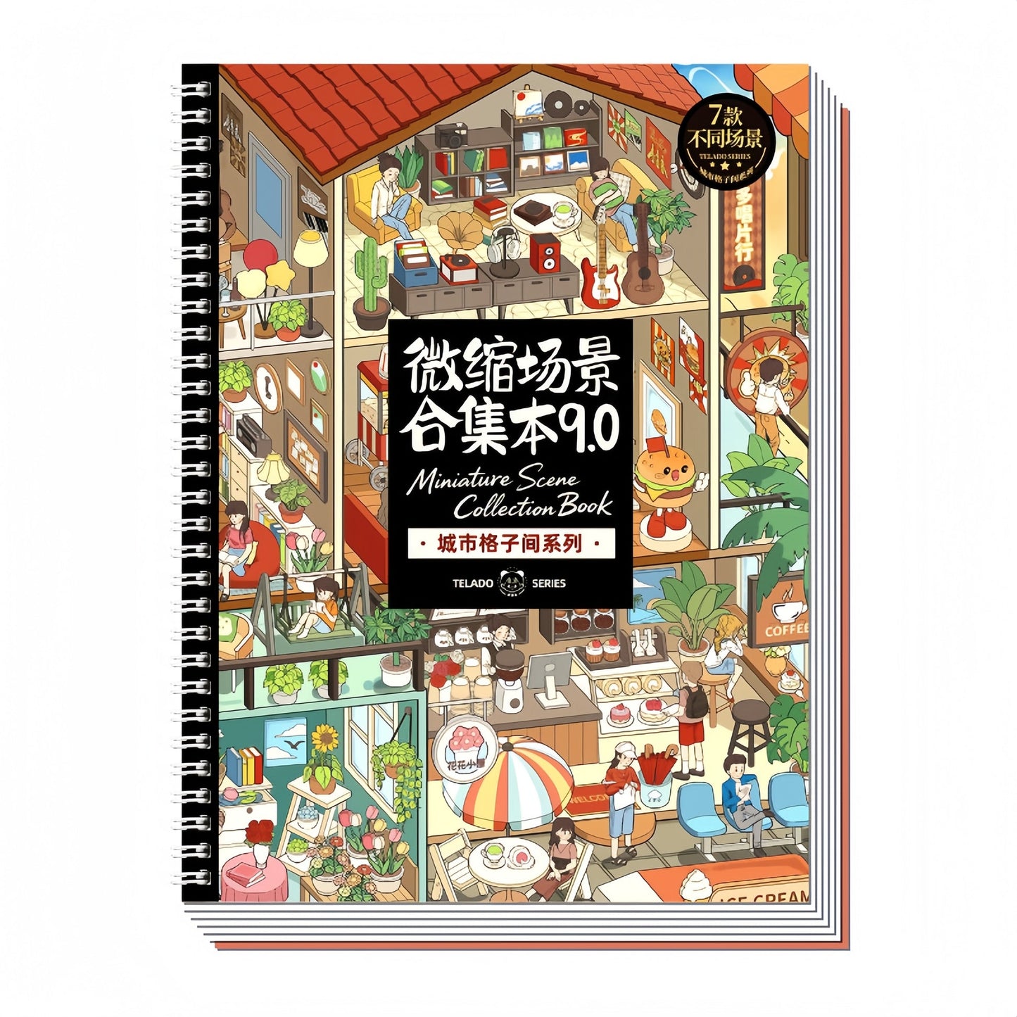 Urban Cubicles-Telado 9.0-DIY 3D Miniature Scenes Sticker Book