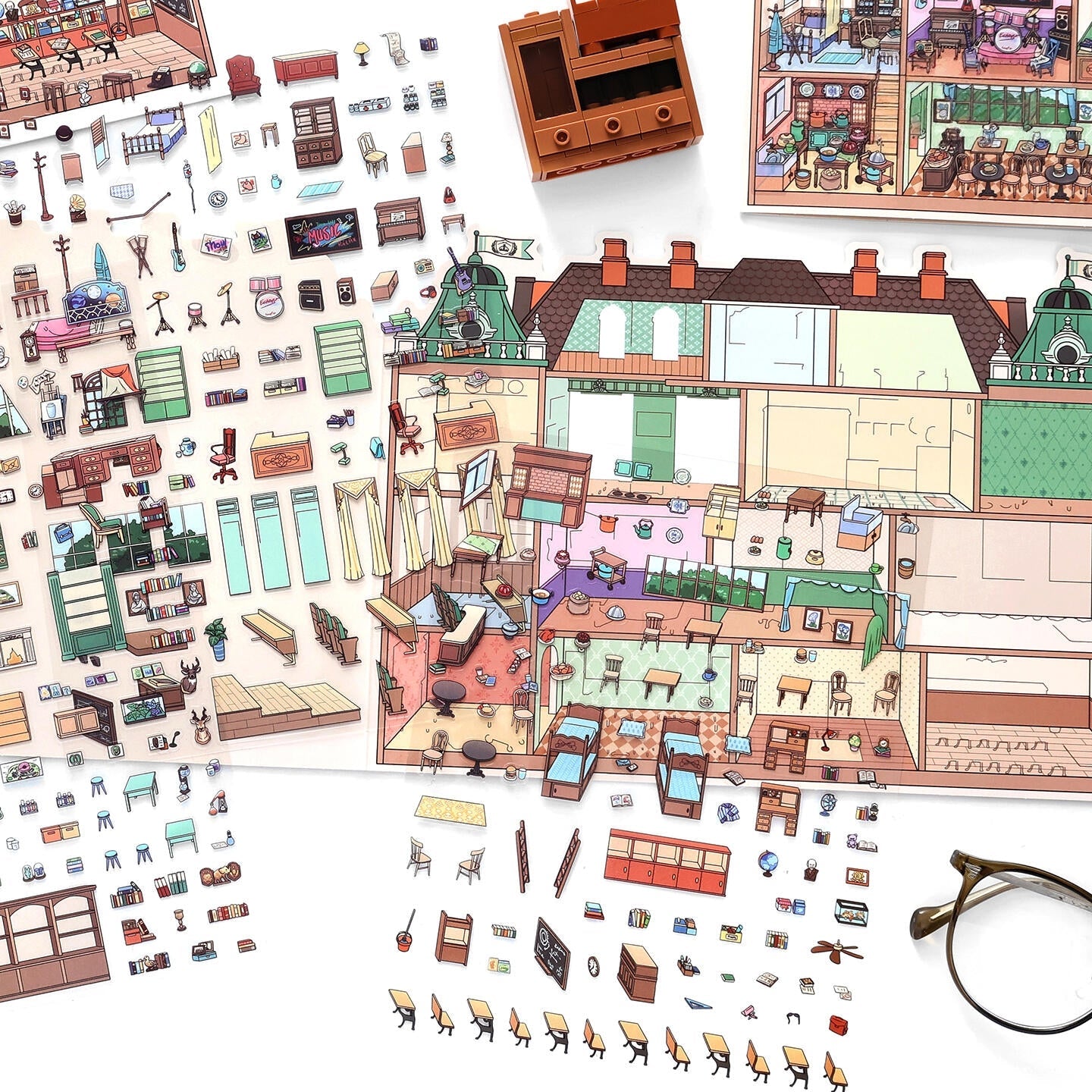 Art Academy|Candy Apartment-DIY 3D Miniature Scene Sticker
