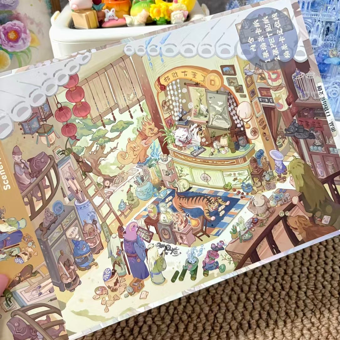 Whimsy Bazaar-DIY 3D Miniature Sticker Scene