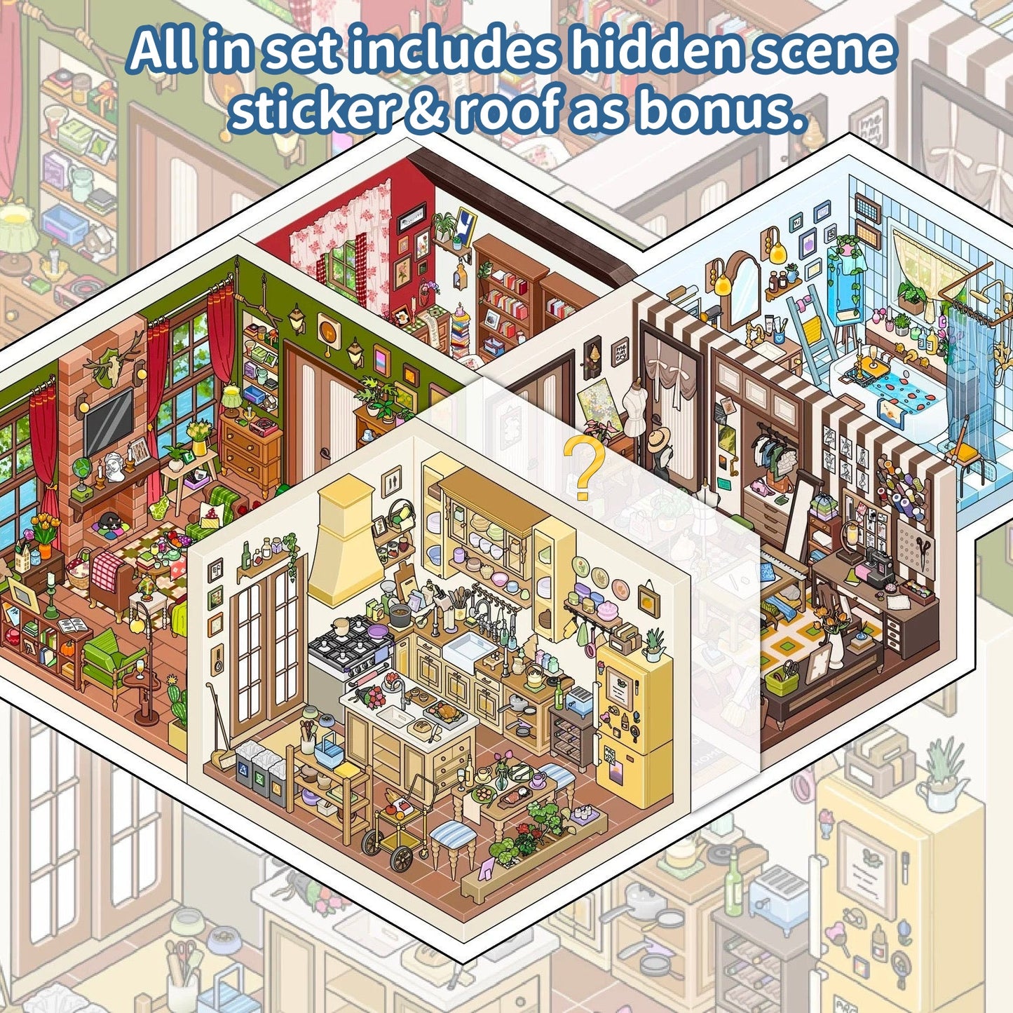 Field Stone-DIY 3D Miniature Scene Sticker