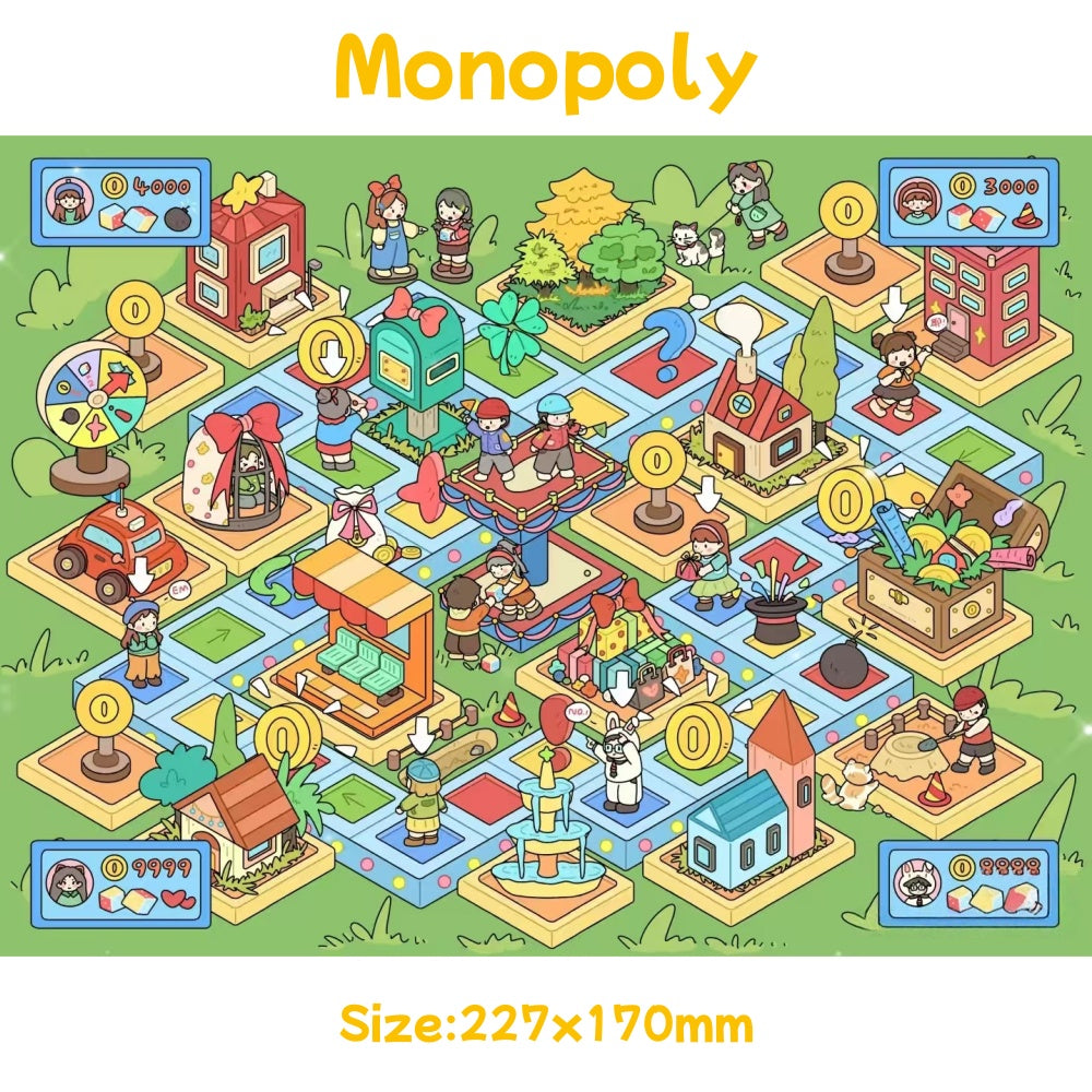 Monopoly-DIY 3D Miniature Scene Sticker
