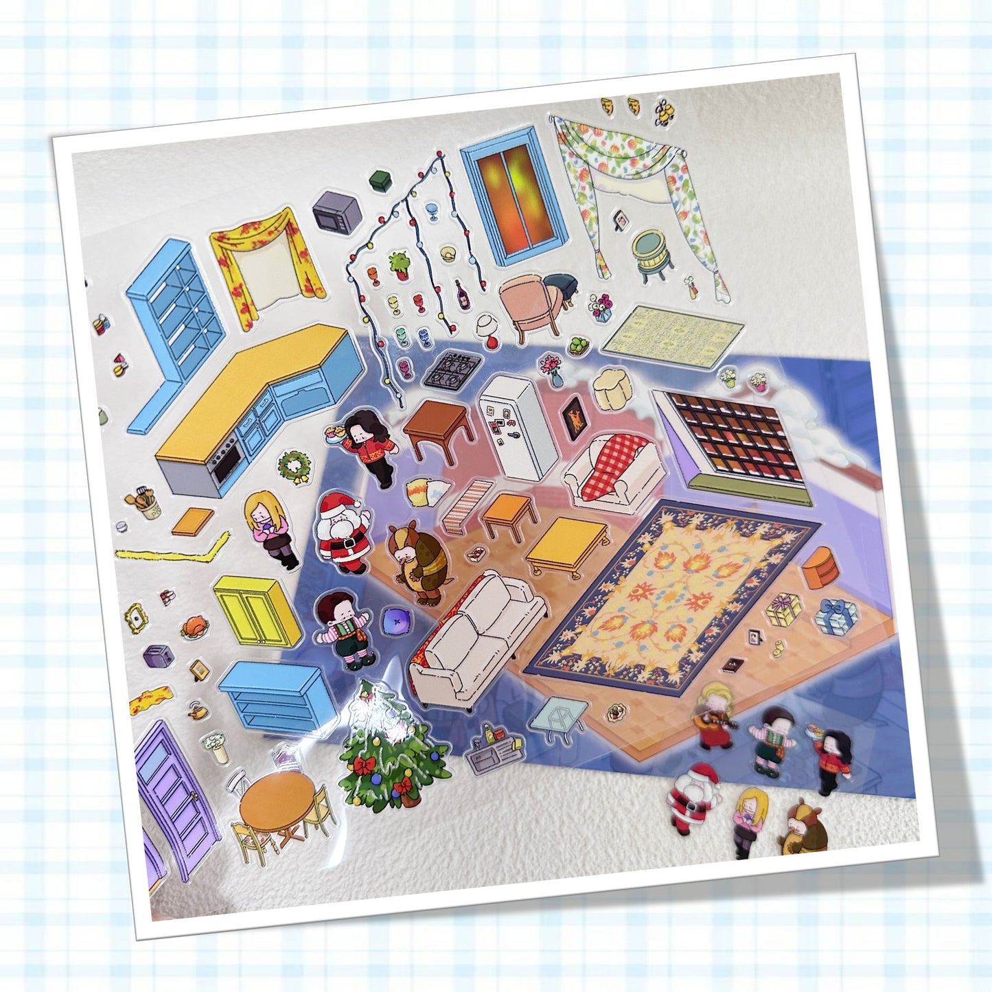 Friends of Apartment|The Big Band Theory-Pegatinas de escena 3D DIY