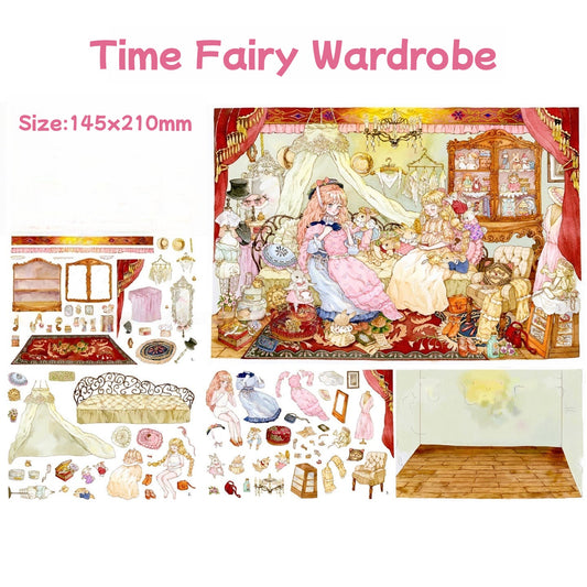 Bunny Land Fairy Tale-DIY 3D Miniature Scene Sticker