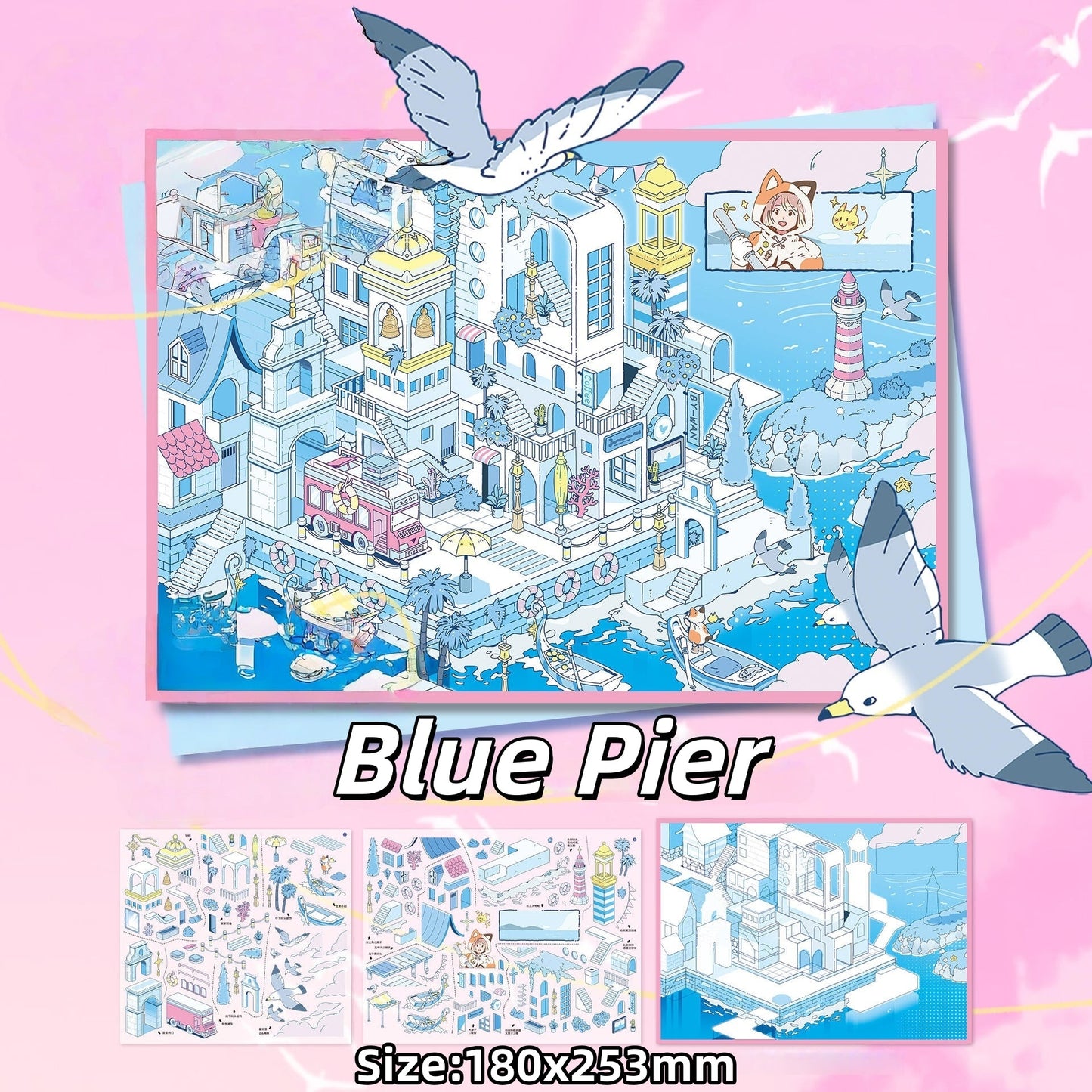 Journey on Dream Island-DIY 3D Miniature Scene Sticker