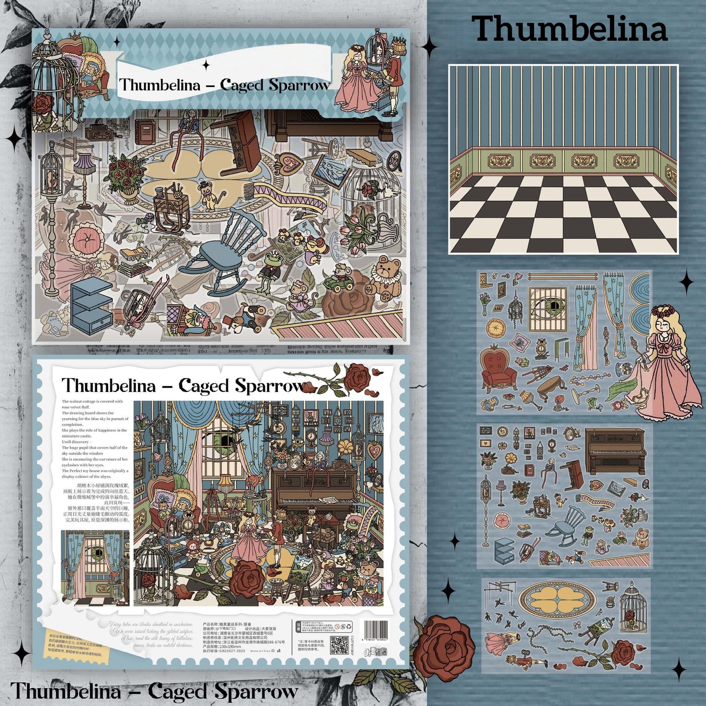 Dark Fairy Tale-DIY 3D Scene Sticker-Miniature Scenes