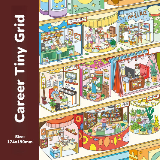 Metropolitan living-DIY 3D Miniature Scene Sticker