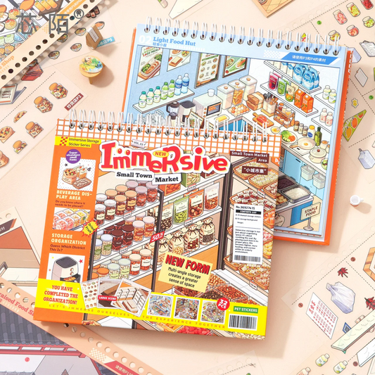Local Life Sticker Book-DIY 3D Miniature Sticker Scene