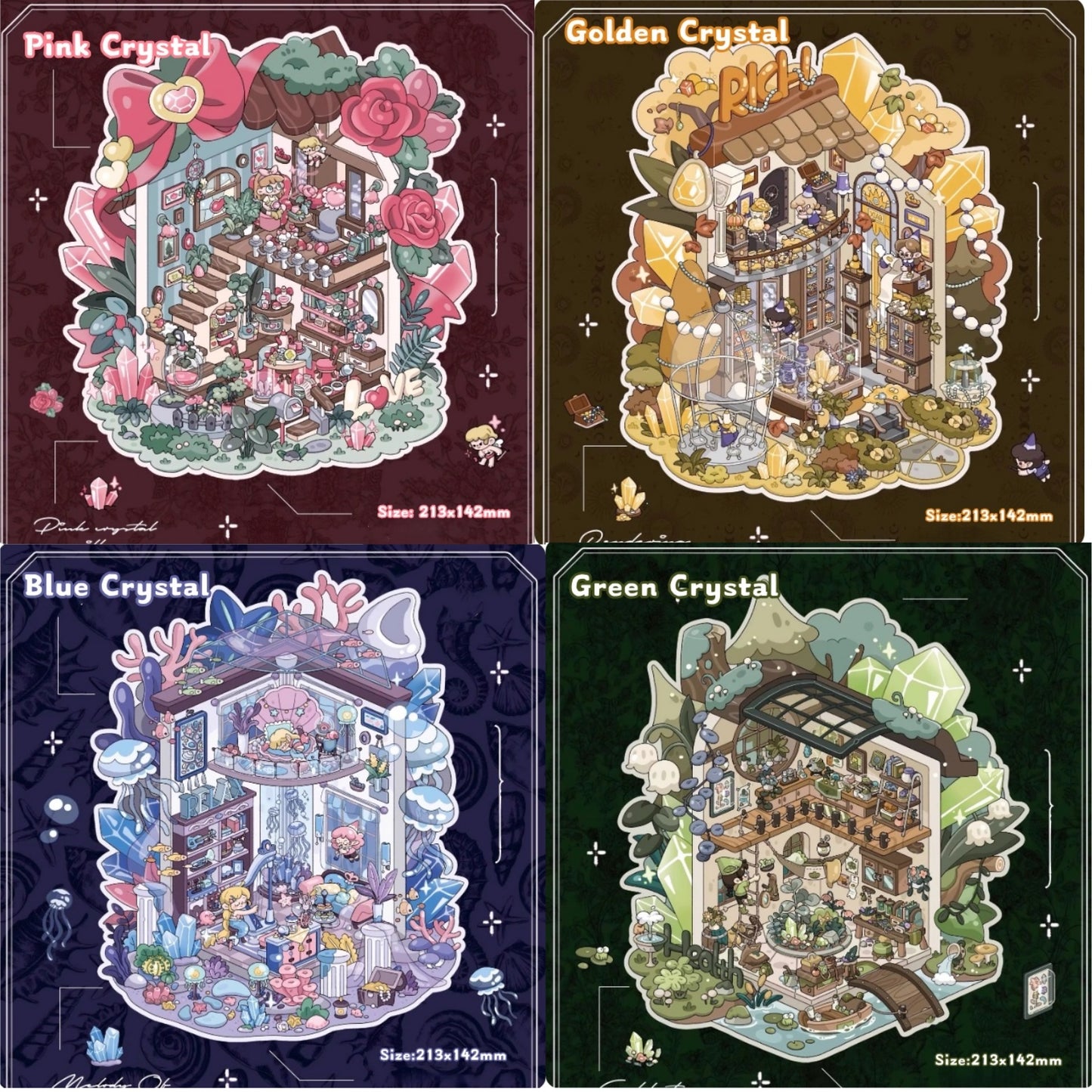 Crystal Nook-DIY 3D Miniature Scene Sticker