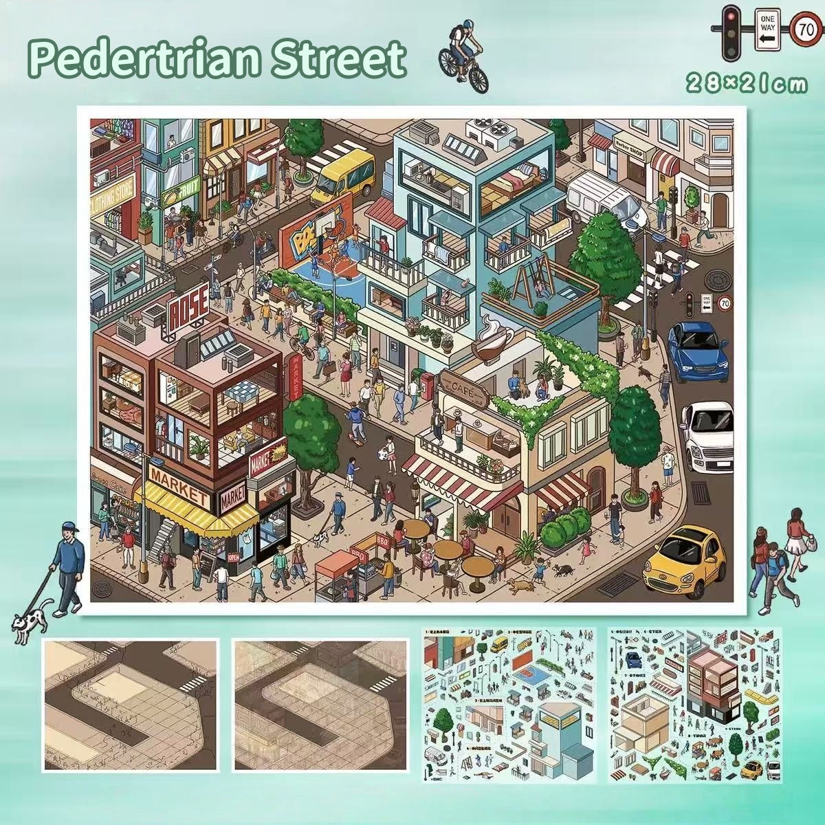 Street View-DIY 3D Miniature Scene Sticker