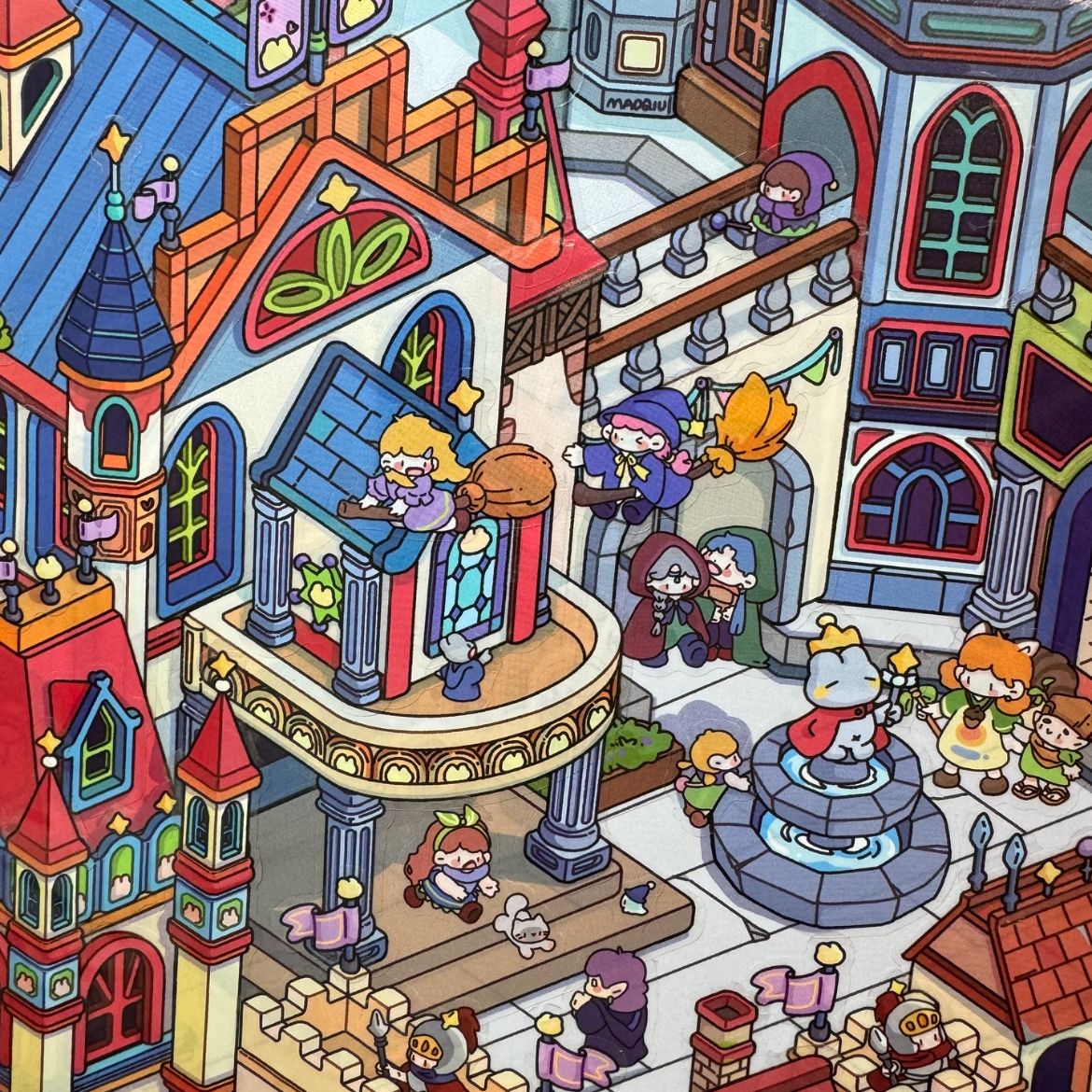 Star Rabbit Town--DIY 3D Miniature Scene Sticker