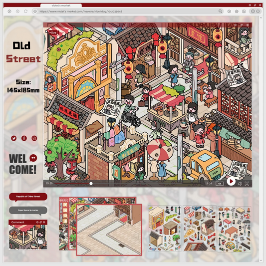 Old Chapter-DIY 3D Miniature Sticker Scene