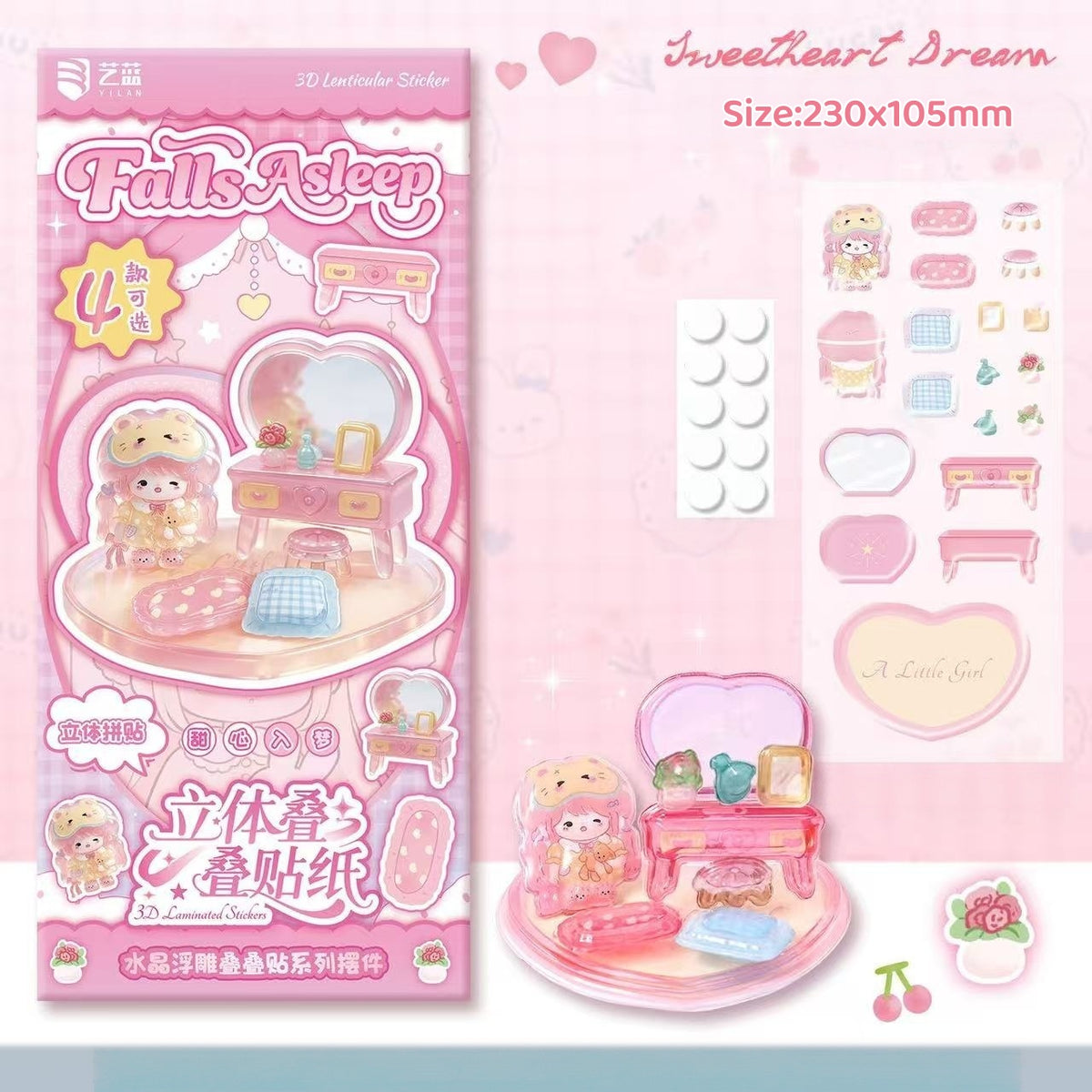 Crystal Worldlet-3D Stackable Sticker