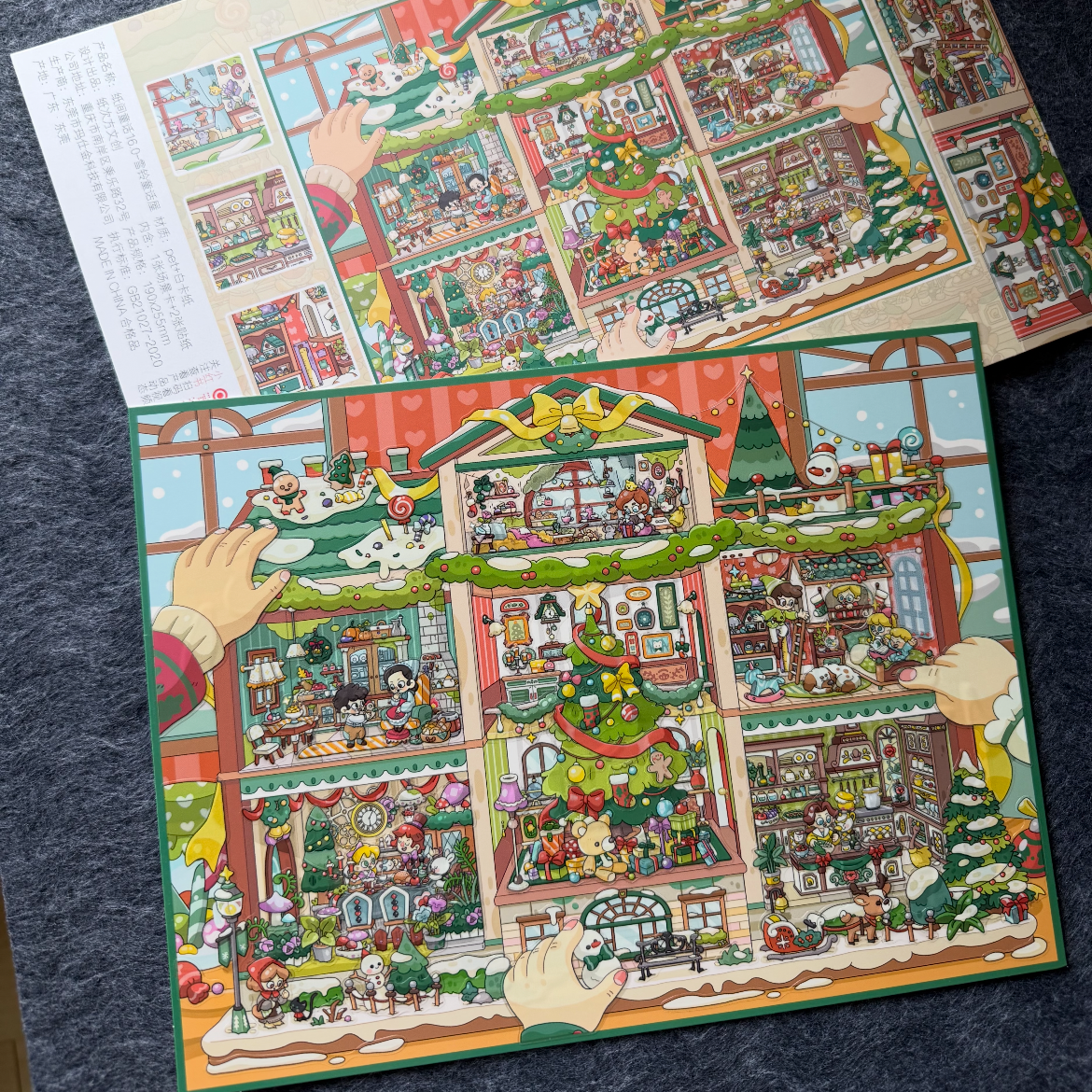 Whimsy Twin Cottages-DIY 3D Miniature Sticker Scene
