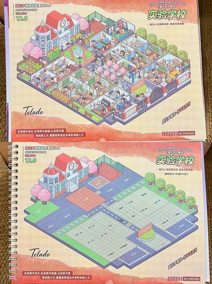 Fun Cubicle Sticker Book -Telado 12.0(7 in 1 )