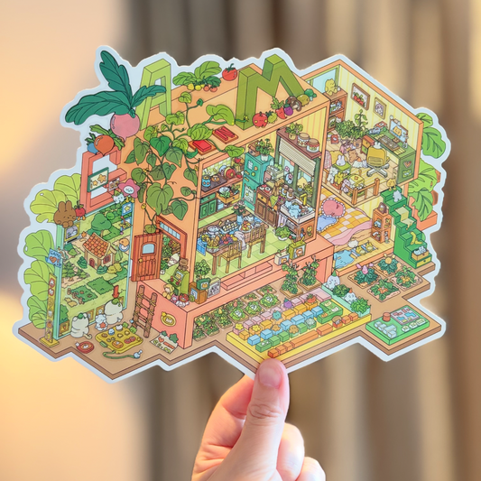 Cooking Kitchen--DIY 3D Miniature Scene Sticker