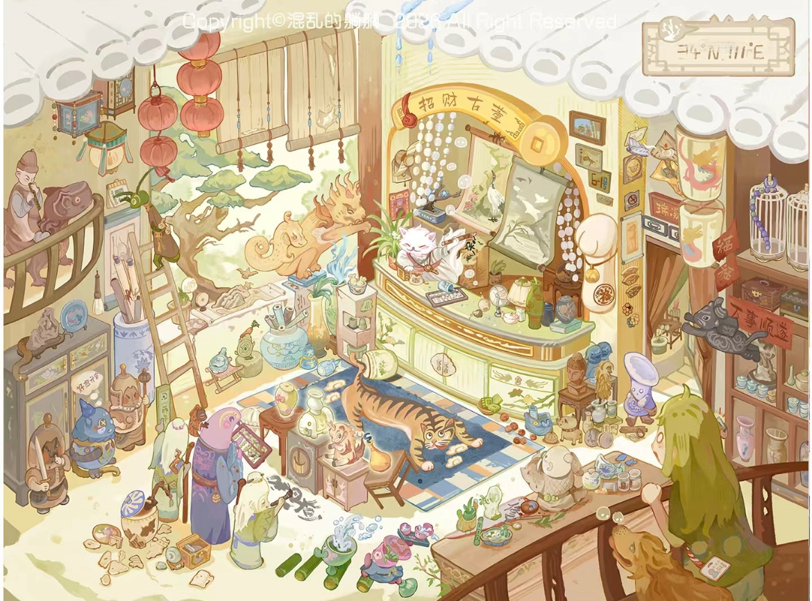 Whimsy Bazaar-DIY 3D Miniature Sticker Scene