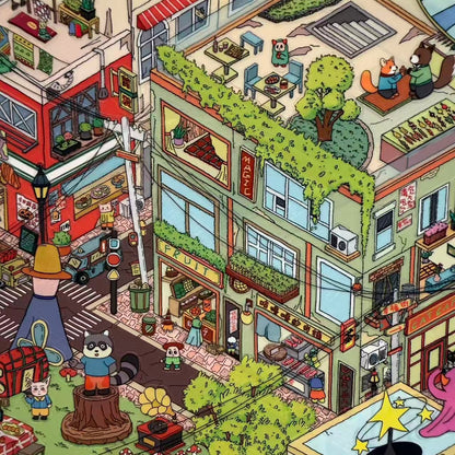 Twilight Hide-DIY 3D Miniature Scene Sticker