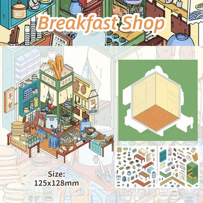 Warm Story-DIY 3D Miniature Scene Sticker