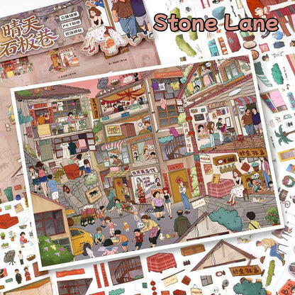 Sunset Sea|Stone Lane-DIY 3D Miniature Scene Sticker
