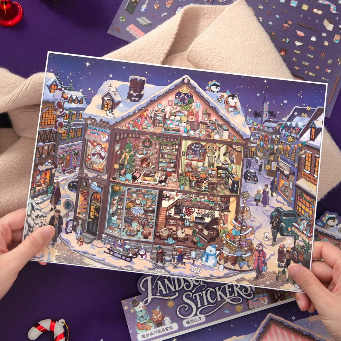 Snow View-DIY 3D Miniature Sticker Scene