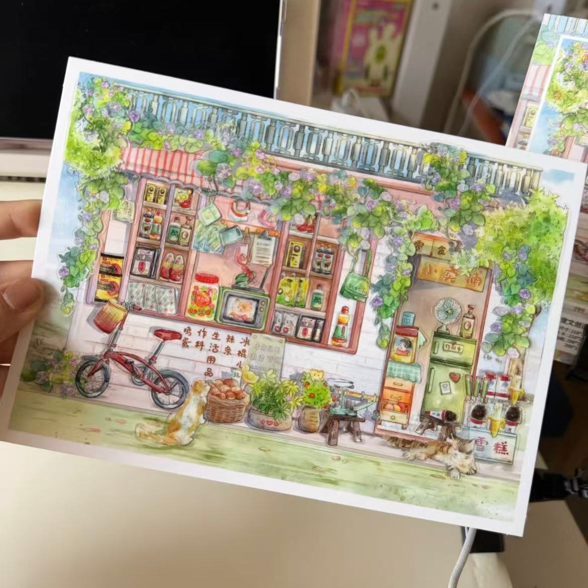 Corner Shop-DIY 3D Miniature Scene Sticker