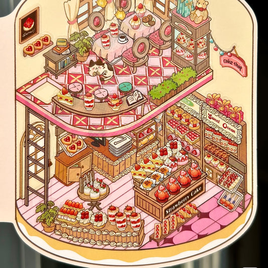 Mini Shop--DIY 3D Miniature Scene Sticker