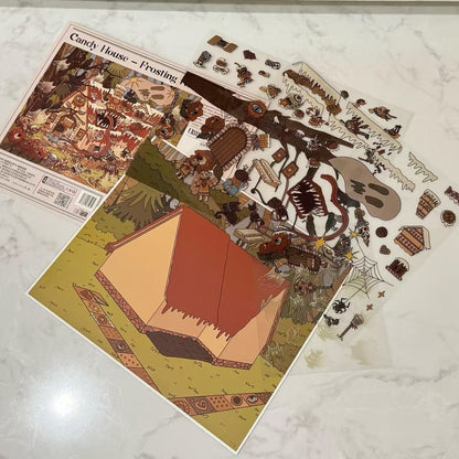 Dark Fairy Tale-DIY 3D Scene Sticker-Miniature Scenes