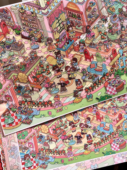 Rose Waltz-DIY 3D Miniature Scene Sticker