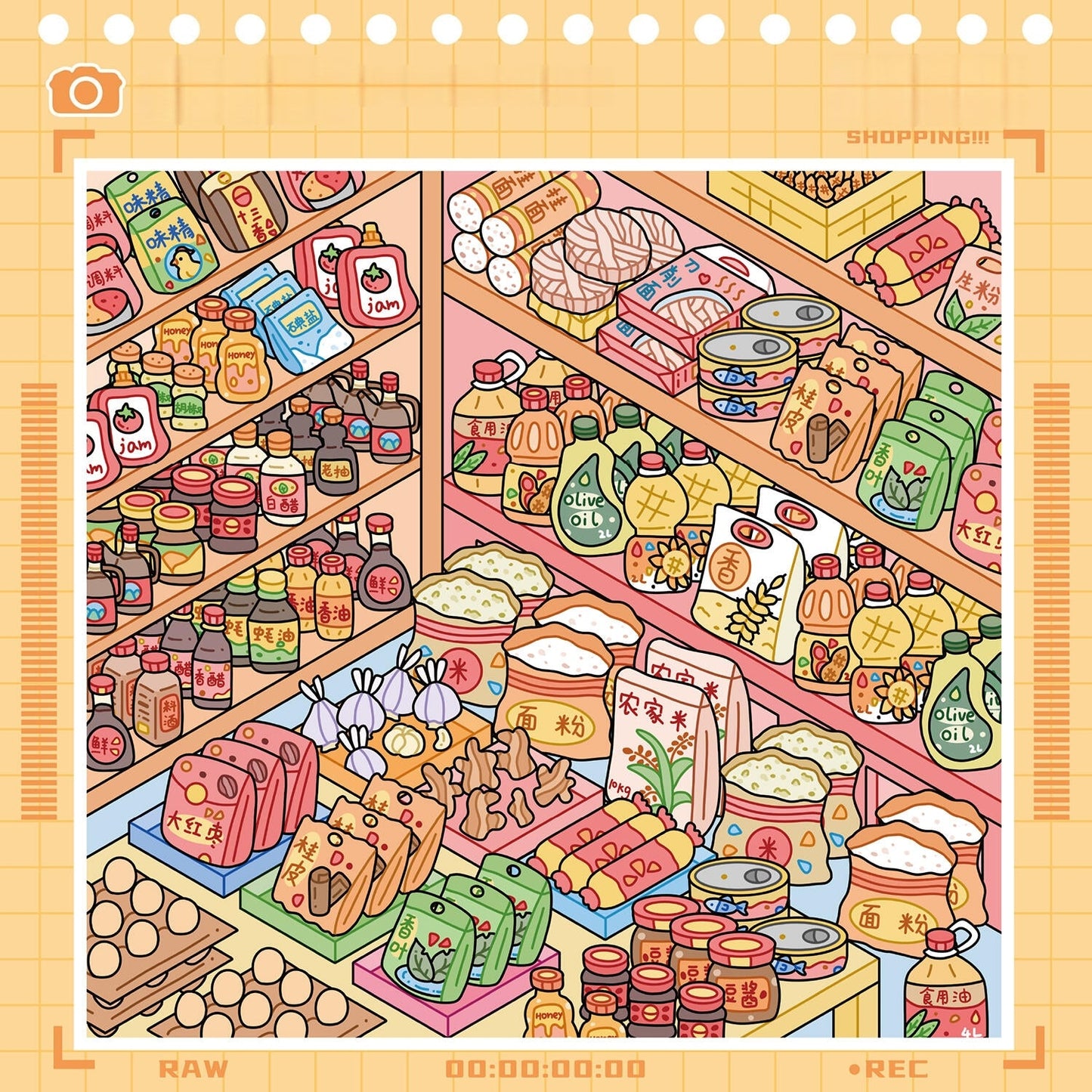 Shelf Display Sticker Book(10 in 1)-DIY 3D Miniature Scene Sticker