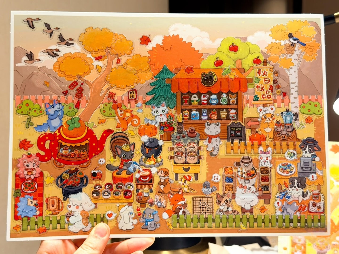 Beverage Shop|Gourmet Shop-DIY 3D Miniature Scene Sticker