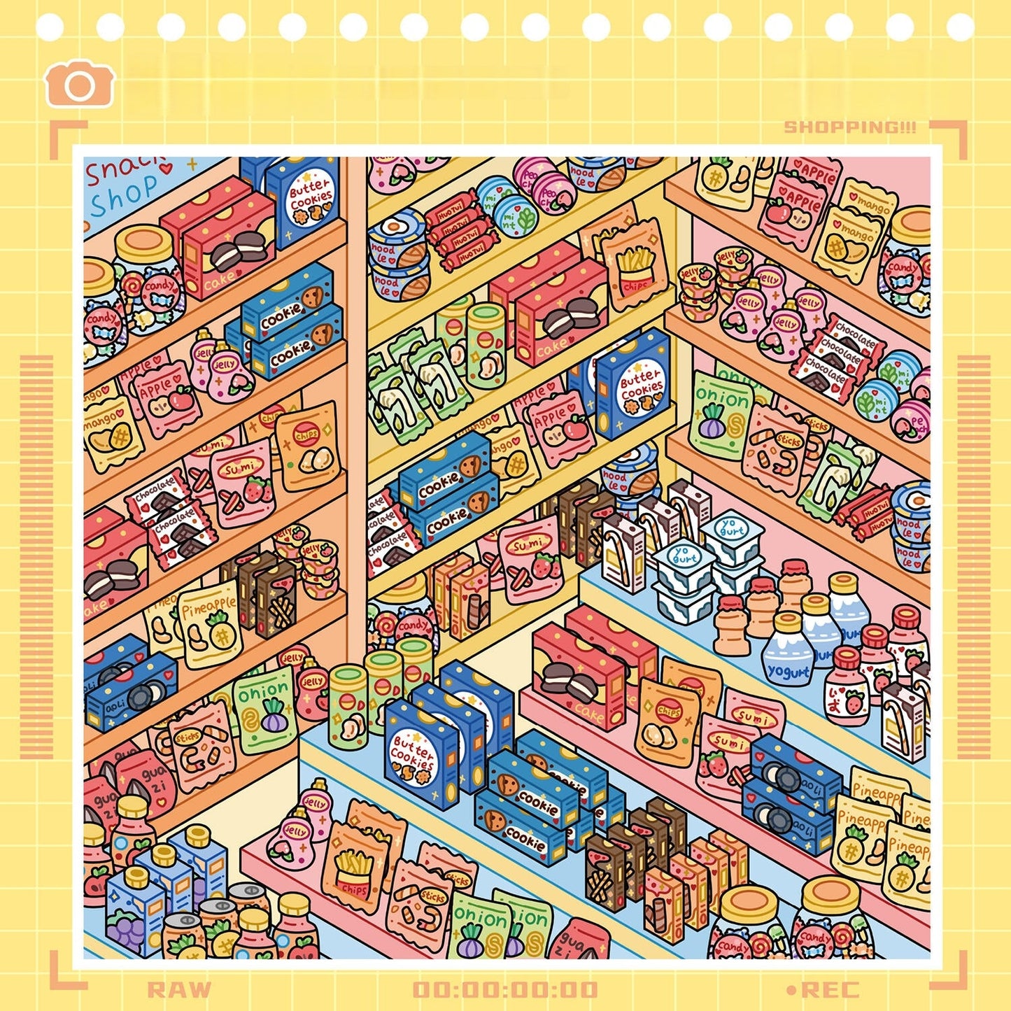 Shelf Display Sticker Book(10 in 1)-DIY 3D Miniature Scene Sticker