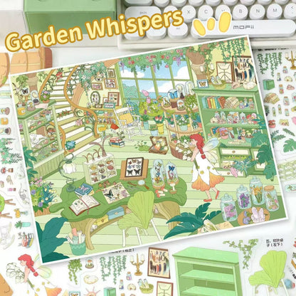 Fortune Witch|Garden Whispers-DIY 3D Miniature Scene Sticker
