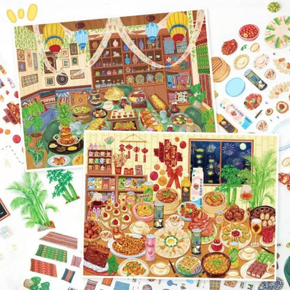 Gala of Tastes-DIY 3D Miniature Sticker Scene
