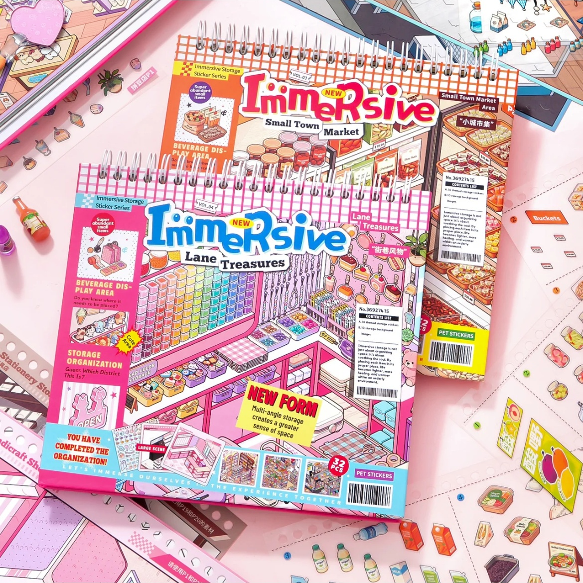 Local Life Sticker Book-DIY 3D Miniature Sticker Scene