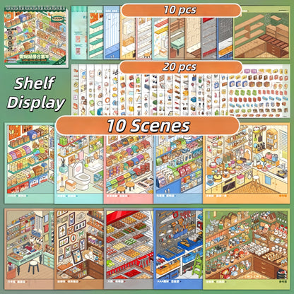Shelf Display 3D Sticker Book（telado 11.0）