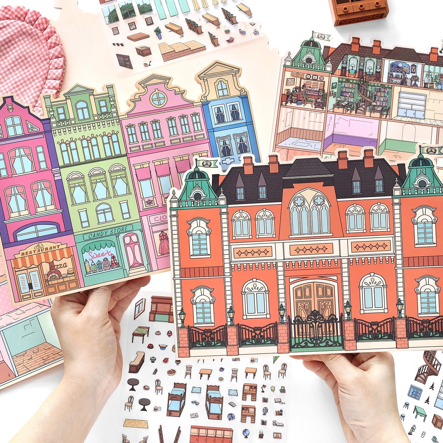 Art Academy|Candy Apartment-DIY 3D Miniature Scene Sticker