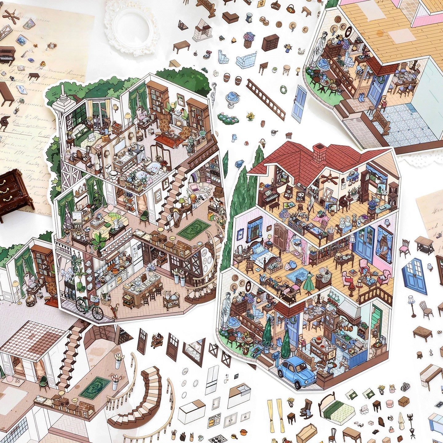 Seasonal Hideaways-DIY 3D Miniature Sticker Scene