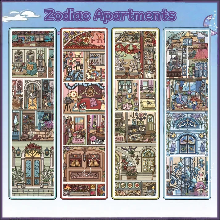 Zodiac Apartments-DIY 3D Miniature Scene Sticker