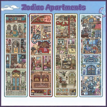 Zodiac Apartments-DIY 3D Miniature Scene Sticker